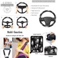 thumbnail image 4 of Qpednta 15Pcs White Ghost Car Seat Covers Set Protection Accessories, Fashion Auto Interior with Steering Wheel Cover, Seat Belt Covers, Garbage Bin, Cup Coasters, Vent Storage, Washable, 4 of 7