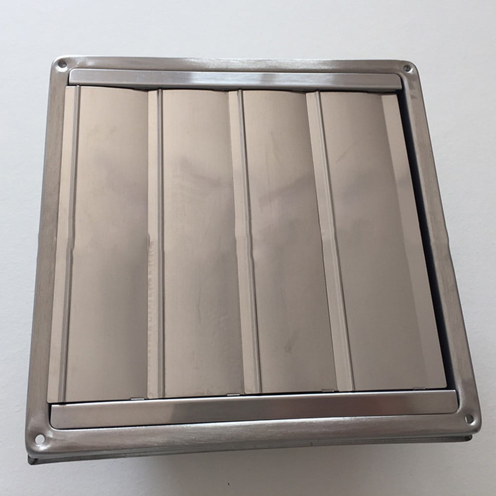 125/150Mm 304 Stainless Steel Movable Square Vents External Wall Rain Cap