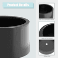 thumbnail image 2 of MAYEERTY 16*20"Outdoor Heavy Duty Metal Round Garden Bed,Pre-Rusted Planter Box for Herbs & Flowers, Black, 2 of 5