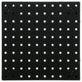 thumbnail image 1 of 1Pcs Black Abs Square Pegboard Panel Wall Organizer for Kitchen Garage Storage Solution 9.63X9.63X0.59in, 1 of 8