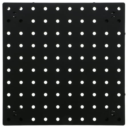 EXHUMKY Black ABS BERTDOMD Pegboard Organizer Storage Solution for Craft Room Garage