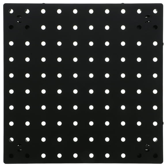 MOVTOTOP Black ABS Pegboard Wall Organizer Panel for Storage Use with Modern Design 12x36 inches