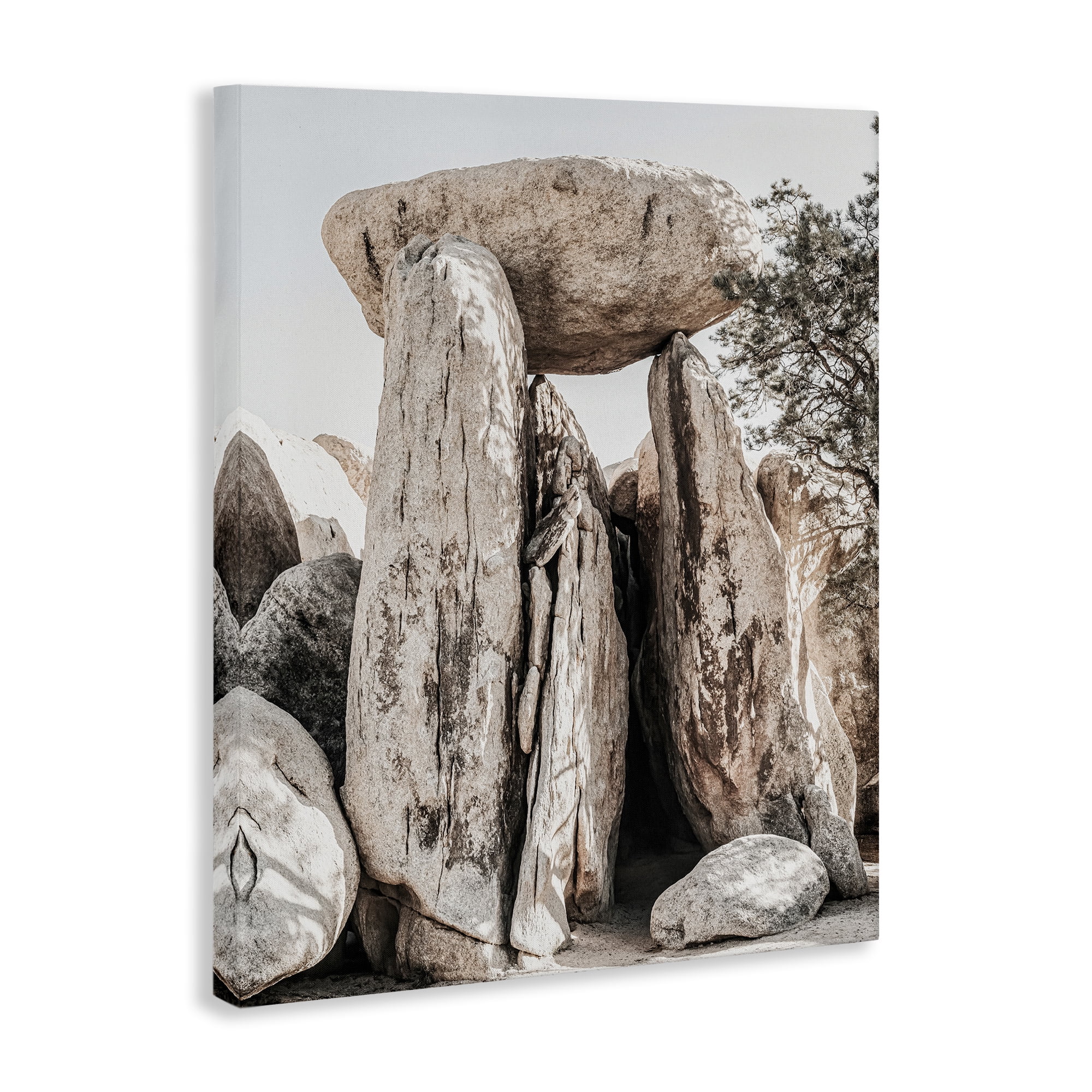Stupell Industries Balanced Rock Formation Landscape Photography Gallery Wrapped Canvas Art Print Wall Art, 36 x 48