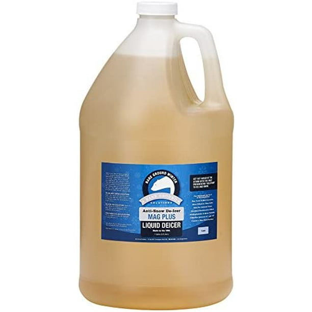 Bare Ground BGS1 All Natural AntiSnow Liquid DeIcer, 128 oz (1