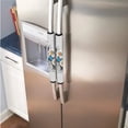 thumbnail image 2 of SEANATIVE Refrigerator Door Handle Covers Set of 6 Protective Waterproof Kitchen Electrical Appliance Decor Handles for Fridge, Microwave, Oven, Kitchen Cabinet, Daisy Butterfly Gray, 2 of 7