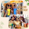 thumbnail image 4 of Vasos Reutilizables de Plástico con Tapas y Popotes, 710 ml - Vasos con Purpurina para Fiestas, Bodas, Reuniones, Oficina y Regalo, 4 of 4
