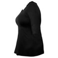 thumbnail image 4 of Playera George Talla M Cintura Plisada Negro, 4 of 4
