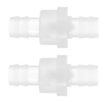 OFFIGAM 2pcs Backflow Preventer White Plastic Hose Check Valve Water Stop Design