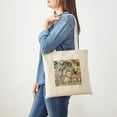 thumbnail image 3 of CafePress - Cheshire Cat Alice In Wonderland Tote Bag - Unisex Canvas Tote Bag, Beige, 1-Piece, 3 of 6