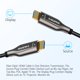 thumbnail image 2 of Cable HDMI EVAIO Fibra Óptica 30 m HDMI 2.0 18 Gbps 4K @60Hz HDR10, 2 of 7