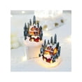 thumbnail image 4 of Christmas Village Figurines Decoration Lighted LED Christmas Village House Figurines for Christmas Desktop Ornaments, 4 of 11