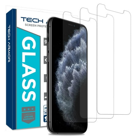 Tech Armor Apple iPhone X/Xs Ballistic Glass Screen Protector [3-Pack] Case-Friendly Tempered Glass, 3D Touch Accurate Designed for New 2018 Apple iPhone