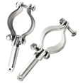 thumbnail image 1 of Marine City Clamp-On Rowlock Oarlocks – 316 Stainless Steel, 1-5/8" Tube, 1/2" Shaft Diameter, Corrosion-Resistant, Rotating Mount with Secure Release, for Kayaks, Boats & Yachts (Pack of 2), 1 of 4