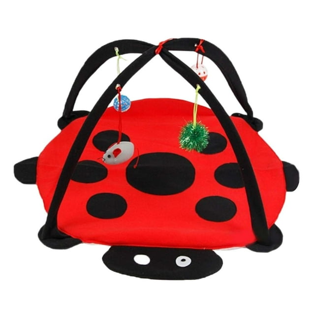 Cama para tienda de campana Fernando para gatos con fondo antideslizante y pelota de juguete