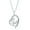 I Love You Mom - White Opal & CZ, variant on Created Opal Necklace for Women – I Love You Mom Pendant Necklace – Unique Jewelry Gifts – I Love You Forever Mom Necklace – Meaningful Jewelry Gift for Mother’s Day
