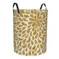 thumbnail image 2 of Balery Gold Drops Round Laundry Basket with Handles Waterproof Freestanding Laundry Hamper for Clothes Toys in the Dorm and Family-Small, 2 of 8