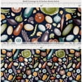 thumbnail image 2 of Soimoi Blue Cotton Cambric Fabric Mixed Vegetable Decor Fabric Printed Yard 56 Inch Wide, 2 of 7