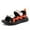 Orange, variant on Boys Sandals for Everyday Outdoor Durable Design Summer Footwear for Active Kids Easy and Stylish Comfort,11.5-12 Years