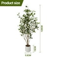 thumbnail image 3 of 2-Pack 4FT Artificial Trees, Faux Flower Plants in Decorative Pots, 3 of 9