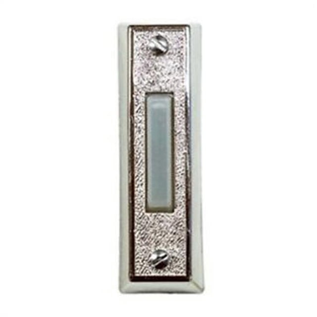 Wired Doorbell Push Button, LED Light, Silver - 18000094