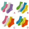 thumbnail image 6 of Baywell 4 Pairs Kids Cotton Crew Socks 1-12Years Boys Girls Casual Solid Breathable Socks Soft Candy Color Crew Cut Socks, 6 of 6