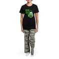 thumbnail image 4 of CafePress - HERE FOR THE BEER! Women's Dark Pajamas - Women's Short Sleeve Print T-Shirt and Pants Dark Cotton Pajama Set, 4 of 7