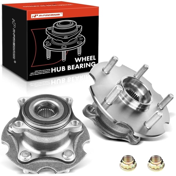 A-Premium 2 x Rear Wheel Bearing and Hub Assembly with 5-Lug Compatible with Toyota RAV4 2006-2018 & Lexus NX200t 2015-2017 NX300 2018-2021 NX300h 2015-2021
