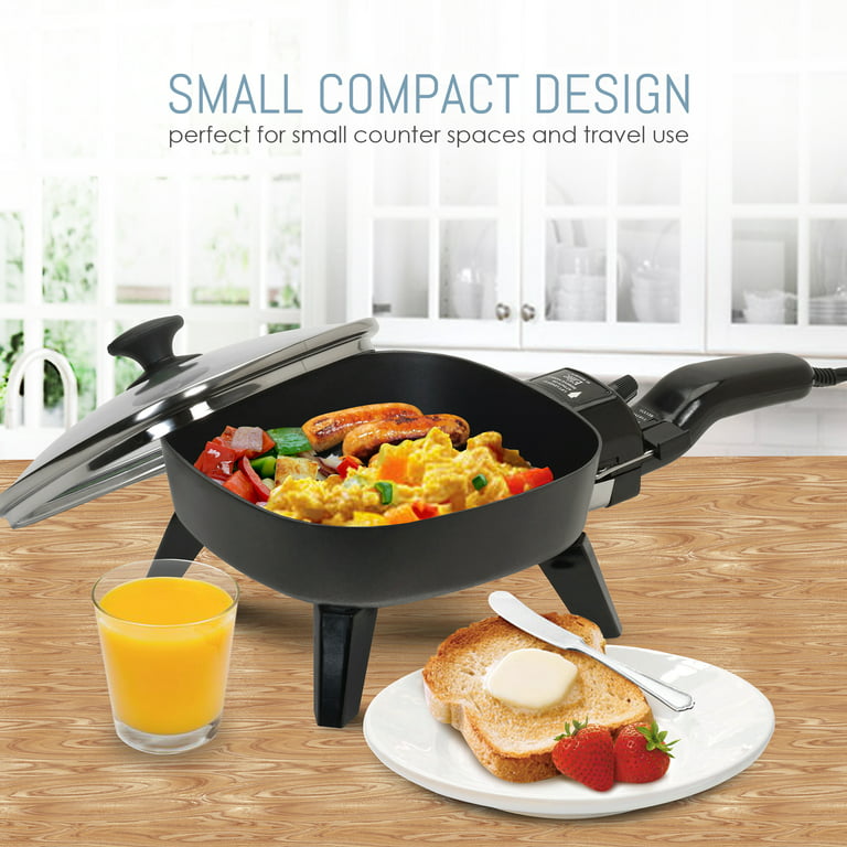 Elite Gourmet 15 x 12 Electric Skillet with Glass Lid - Macy's