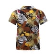 thumbnail image 2 of Jowowha Chemises Décontractées d'Été pour Petits Garçons Aloha Luau Col Rabattu Hauts Tropicaux Type L 160, 2 of 7