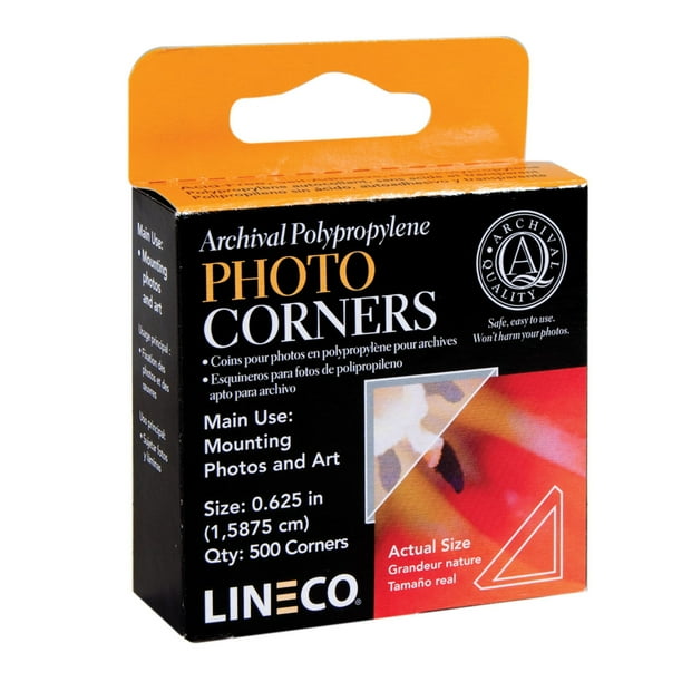 Lineco/University Products Archival Mounting Corners, Clear Walmart