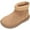 style-01 Khaki, variant on Winter Boots for Girls Toddler Girls Ankle Boots Kids Short Booties with Side Zipper Fashion Comfortable Low Heel Dress Shoes Size 1.5 (Brown,Big Kids 1.5)