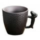thumbnail image 5 of Tazas de cerámica para café, taza de cerámica de 86 ml con asa, taza para chocolate caliente, taza para expreso negro, 5 of 9