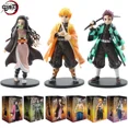 thumbnail image 1 of FIGURA DE ACCIÓN DE Demon Slayer, muñeco de Kimetsu No Yaiba, Tanjiro, Nezuko, Zenitsu, Inosuke Warrior, modelo de juguete, 1 of 5