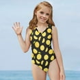 thumbnail image 5 of FOR U DESIGNS Comfortable Sleeveless Swimwear Summer Teen Kids Girls Beach Sport One-Piece Swimsuit Lemon V Neck Bathing Suit for Age 13-14 Years, 5 of 8