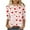 H-White, variant on WREESH Womens 3/4 Sleeve Tops Valentine's Tie-Dye Heart Graphic T-Shirts Blouses Fashion Spring Summer Crew Neck Shirts Red