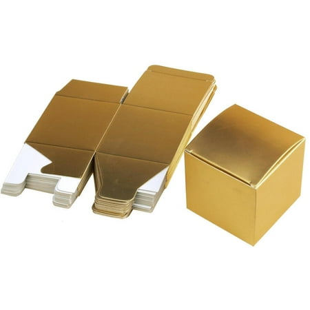 - Cube Paper Gift Boxes, 3-Inch, 24-Piece, Gold