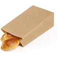 thumbnail image 2 of Brown Paper Lunch Bags 12LB 7x4.5x13.75 Inches 100Pcs Recyclable Kraft Paper Bags Bulk, Disposable, Large for Snack, Lunch, Sandwich, Burger, Baked Food, Craft, Packing, 2 of 4