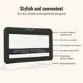 thumbnail image 6 of Dream On Me Lightweight Mesh Security Adjustable Bed Rail for Toddler in Black, Fits for Twin, Full, Queen, Toddlers and Bunk Size Beds with a Mattress height less than 5" inches only., 6 of 7