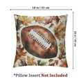 thumbnail image 4 of Heduofu Fall Pillow Covers Set of 2, Fall Decorative Maple Leaf Football Throw Pillows Autumn Thanksgiving Cushion Pillow Covers for Sofa Couch Outdoor 12x12in, 4 of 7