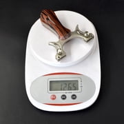 Runzkzy Alloy Fast Compression Flat Leather Slingshot Outdoor Laser Shooting No Strap Slingshot