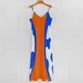 thumbnail image 5 of Blue And Orange Sleeveless Dress Dresses Women Summer Women's Summer Clothing, 5 of 9