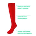 thumbnail image 4 of Toe Socks 3pc Men's and Women's Scrunch Socks Winter Warm Solid Color Long Knitted Tube Athletic Calf Socks Outdoor Crew Socks M, 4 of 9