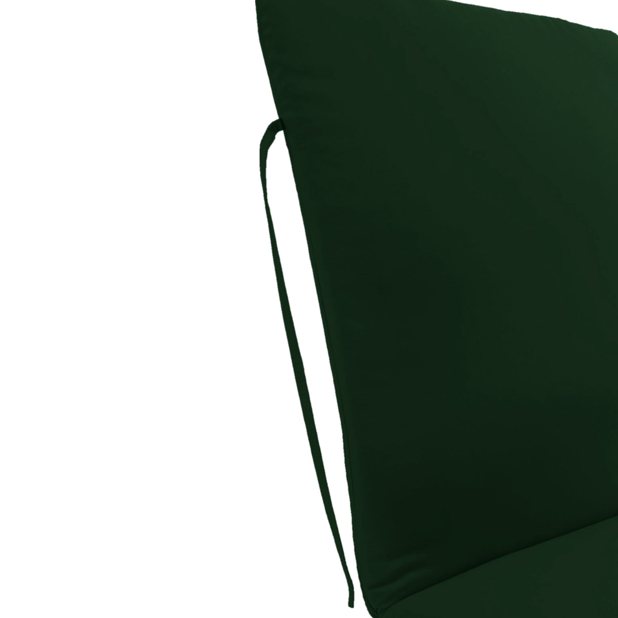 Jordan Manufacturing 76" x 23" Forest Green Solid Rectangular Outdoor Chaise Lounge Cushion with Ties