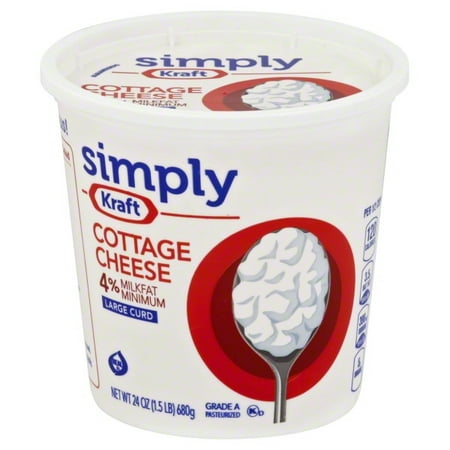 Simply Kraft Large Curd Cottage Cheese 24 Oz Walmart Com