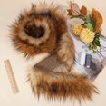 thumbnail image 6 of Faux Fur Ribbon Brown Fox Fur Fabric 7x180cm Artificial Fur Stripe Precut Fluffy Plush Trim for DIY Craft Clothing Embellishments Rugs Blankets Patches Photographic Background Decoration, 6 of 8