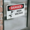 thumbnail image 4 of High Voltage OSHA Danger Vinyl Decal Label 14 Inch x 10 Inch - 5 Pack, 4 of 6