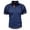 Blue, variant on zfhfof Men's Muscle Polo Shirts Summer Raglan Short Sleeve Slim Fit Tops Fashion Casual Button Golf T-Shirt