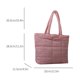 thumbnail image 4 of Bolso de mano acolchado para mujer Bolso hobo de plumón Bolso de axila acolchado Bolso de invierno suave (rosa), 4 of 8
