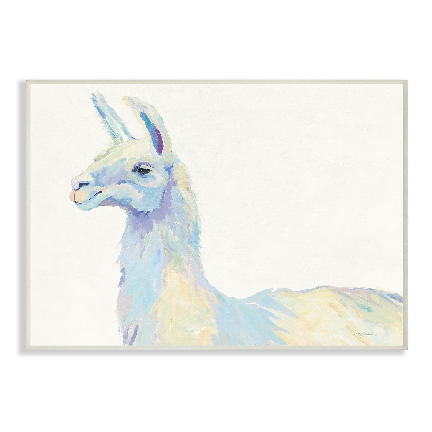 The Stupell Home Decor Collection Ophelia the Llama Wall Art