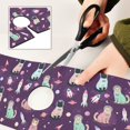 thumbnail image 6 of Yayeee Faucet Mat for Kitchen Sink 30" Diatomite Long Splash Guard Pad, Purple Space Cat Pattern, 2 Pack, 6 of 7